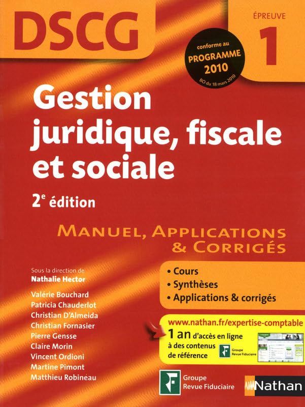 GEST JURID FISC SOC EPR 1 DSCG book
