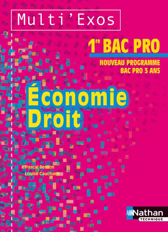 Economie et Droit 1re Bac Pro book