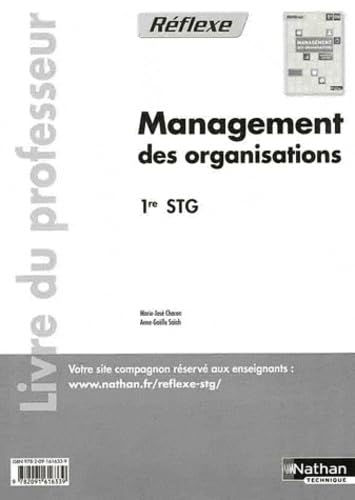Management des organisations 1e STG: Livre du professeur book