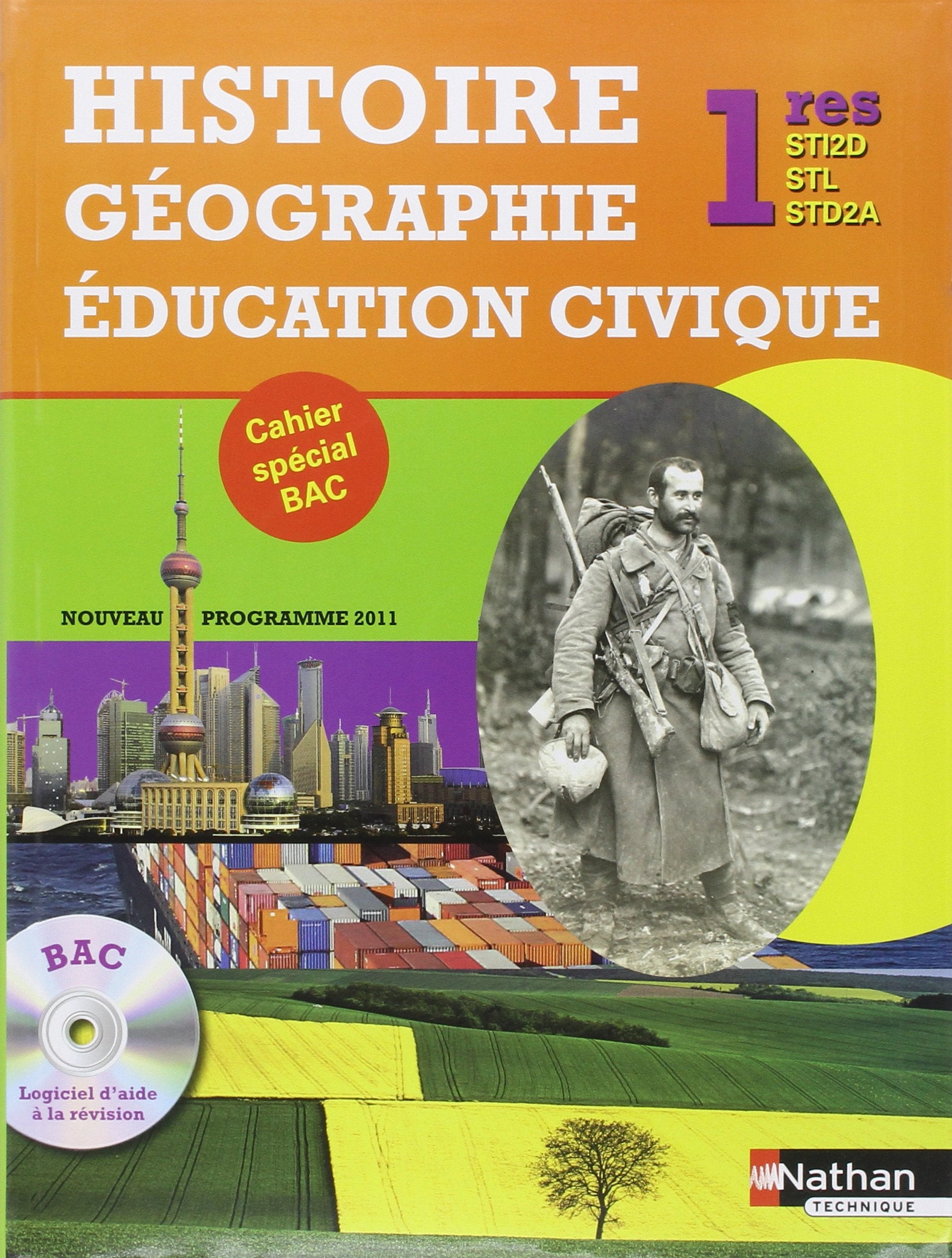 Histoire-Géographie Éducation Civique - 1res STI2D-STL-STD2A book