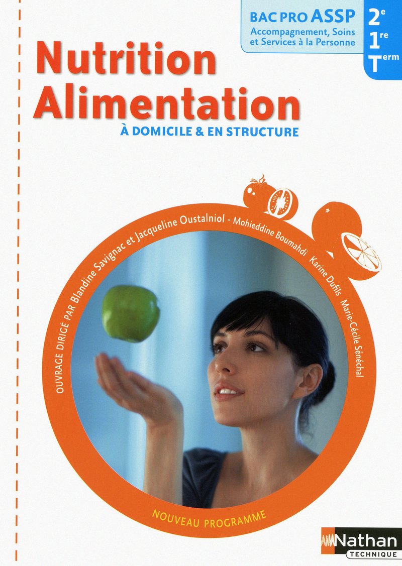 Nutrition-Alimentation options "à domicile" et "en structure" Livre de l'élève Education & Training