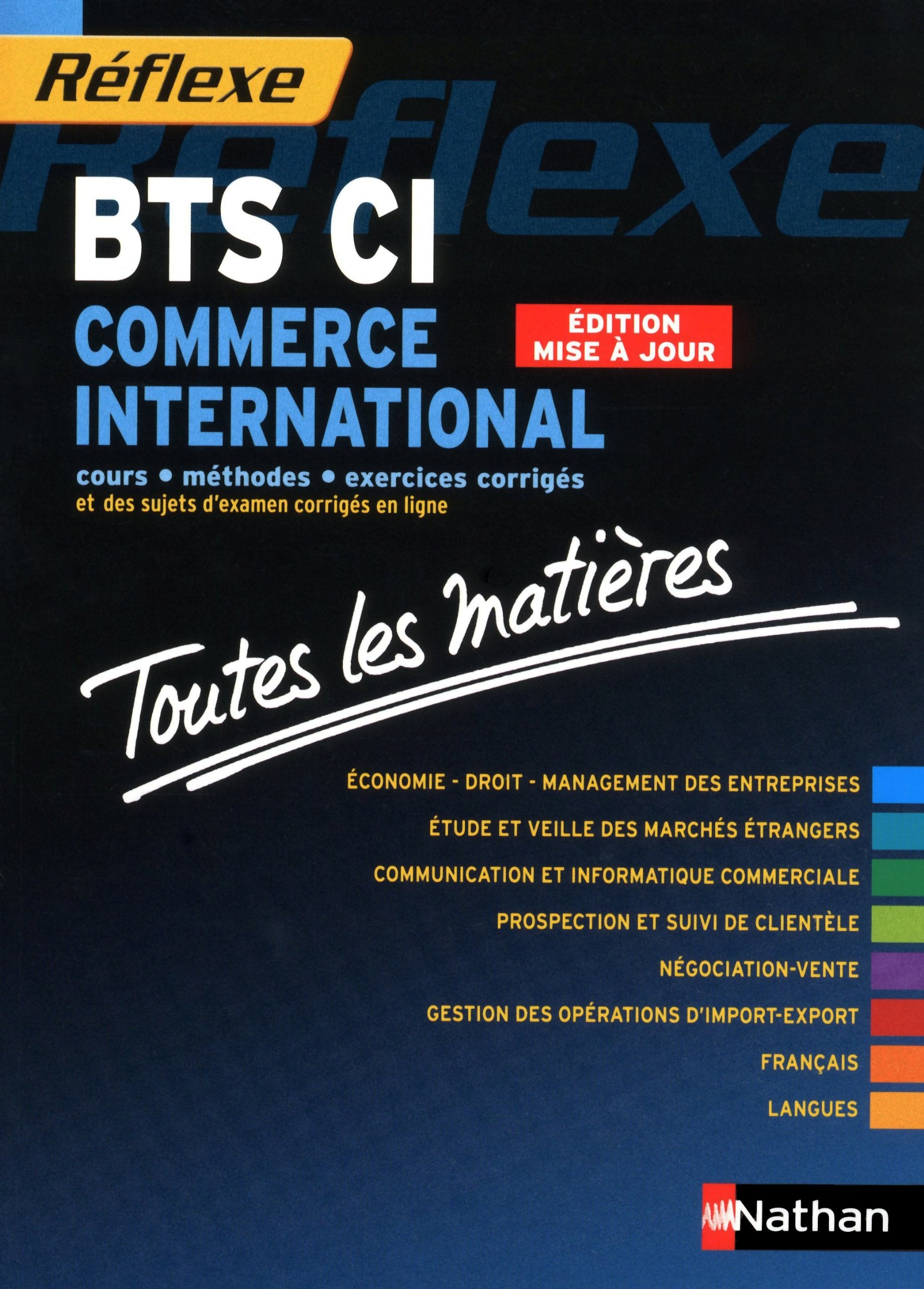 Bts CI Commerce International: Toutes les matières book