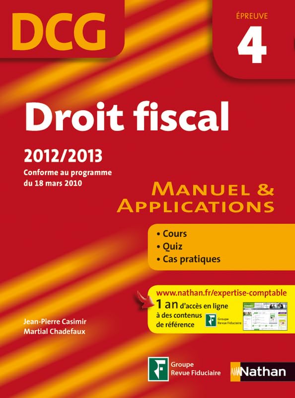 DROIT FISCAL EPREUVE 4 DCG book