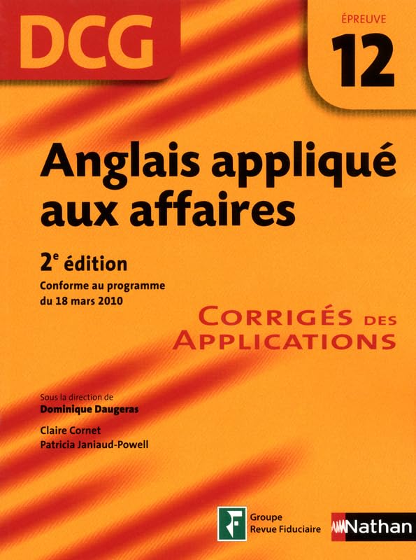 Anglais appliqué aux affaires book
