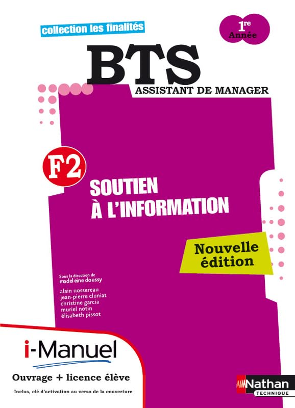 SOUTIEN INFORMAT BTS1 F2 LICEN book
