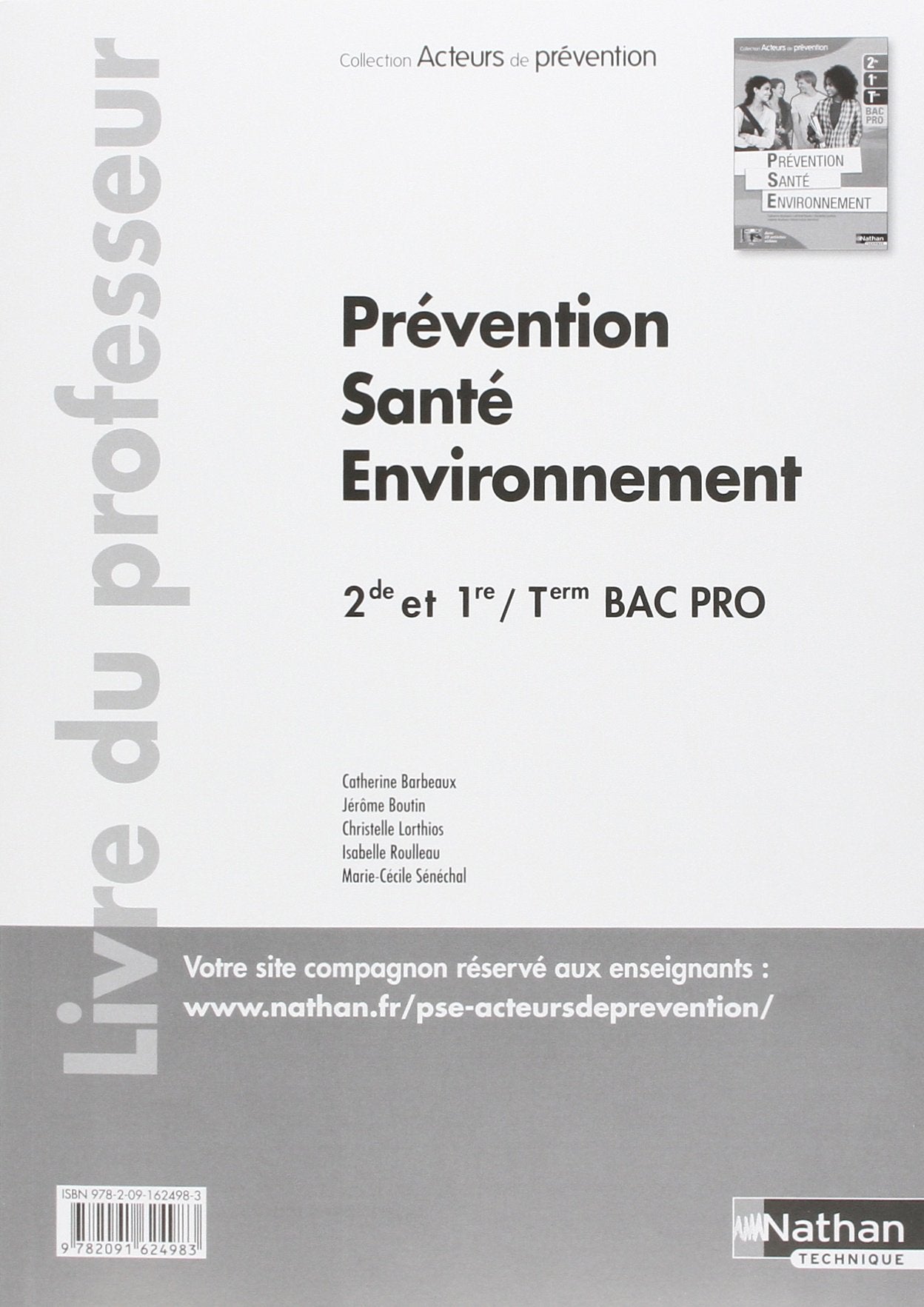 Prévention Santé Environnement - 2e/1re/Term Bac Pro book