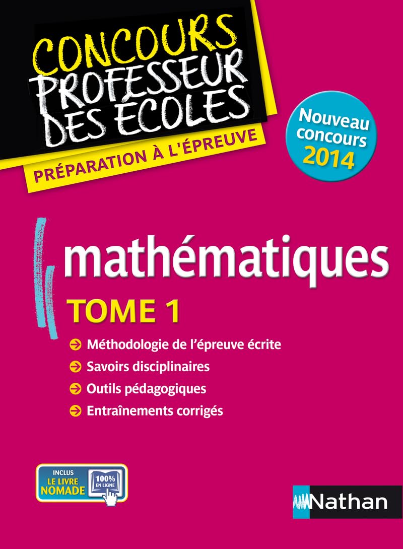 MATHEMATIQUES T01 (CONCOURS PROFESSEUR DES ECOLES)2013: Tome 1 Books
