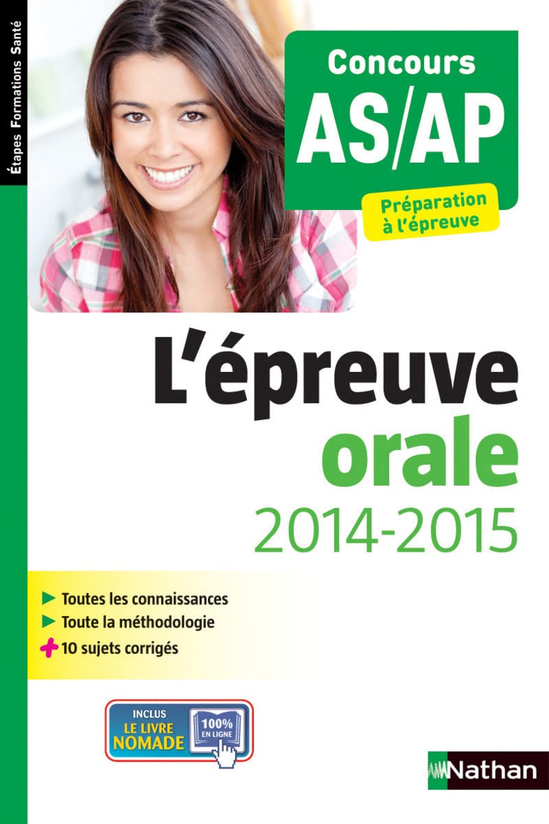 L'épreuve orale - Concours AS/AP book