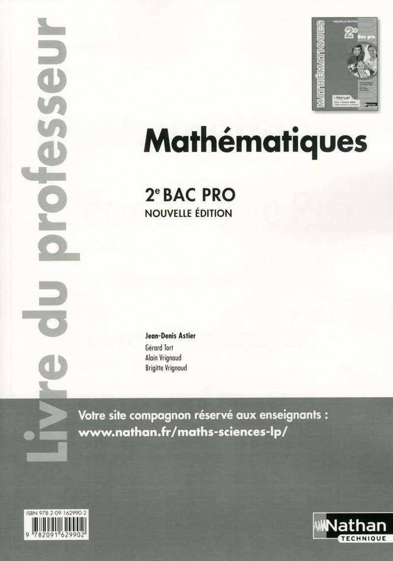 Mathématiques 2e Bac Pro: Livre du professeur Books
