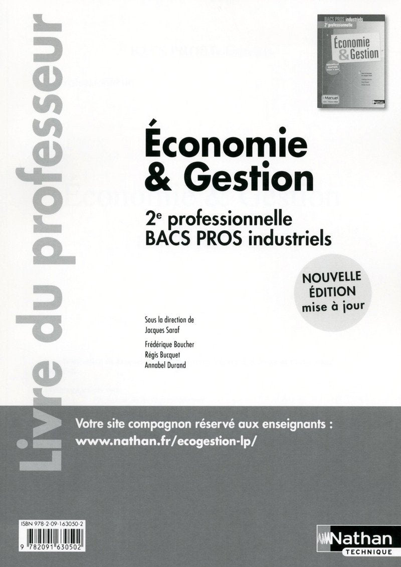 Economie & Gestion - 2e Bac Pro Industriels book