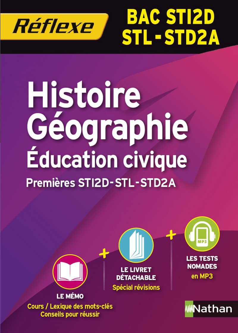 Histoire géographie éducation civique 1ères STI2d /STL/STD2A - Mémo reflexe numéro 23 - 2015 (23) Professional & Reference Books