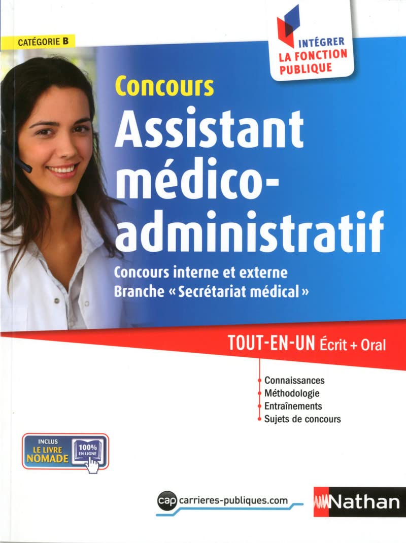 Concours Assistant médico-administratif: branche "secrétariat médical" book