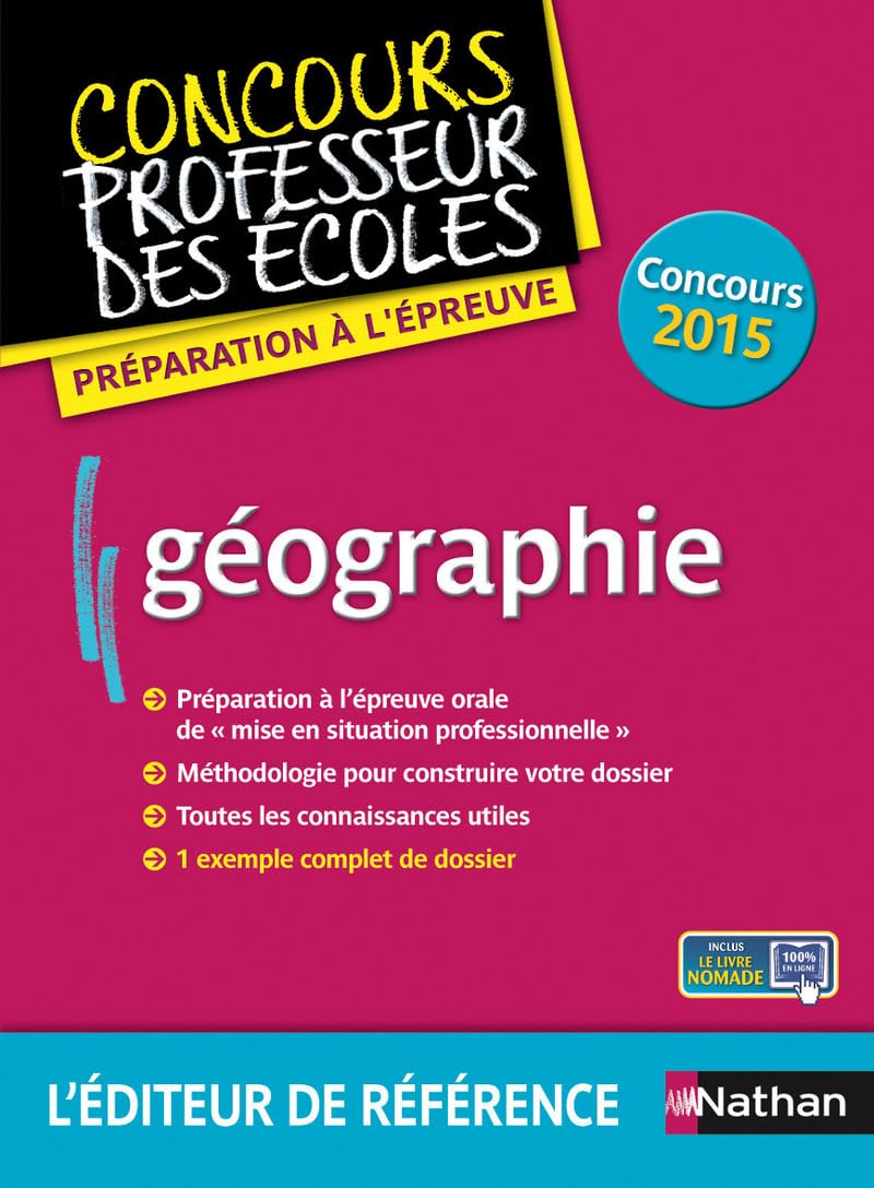 Géographie épreuve orale (Concours professeurs des écoles) 2015: Préparation à l'épreuve Books