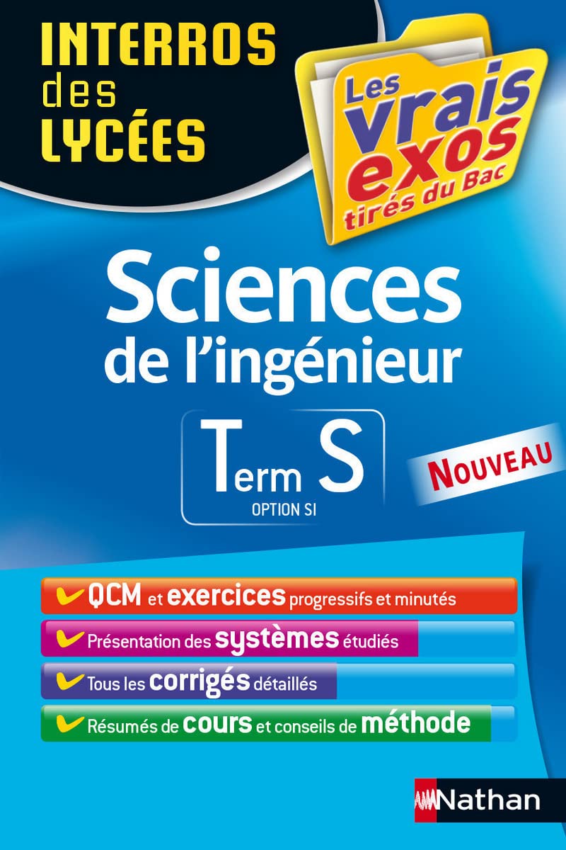Interros des Lycées Sciences de l'ingénieur Term S option SI book