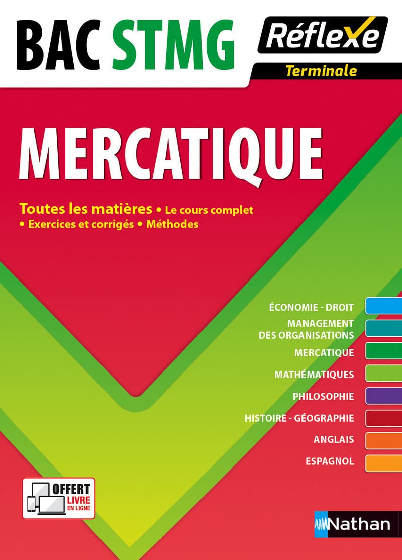 Toutes les matières Terminale STMG - MercatiqueRéflexe BACS TECHNO Professional & Reference Books