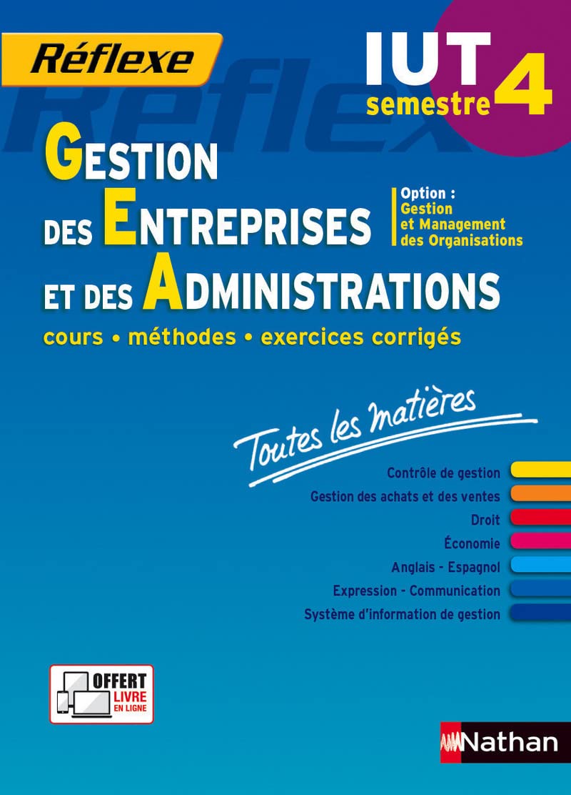 Gestion des entreprises et des administrations IUT Semestre 4 (Toutes les matières) n28 2015 Business, Finance & Career
