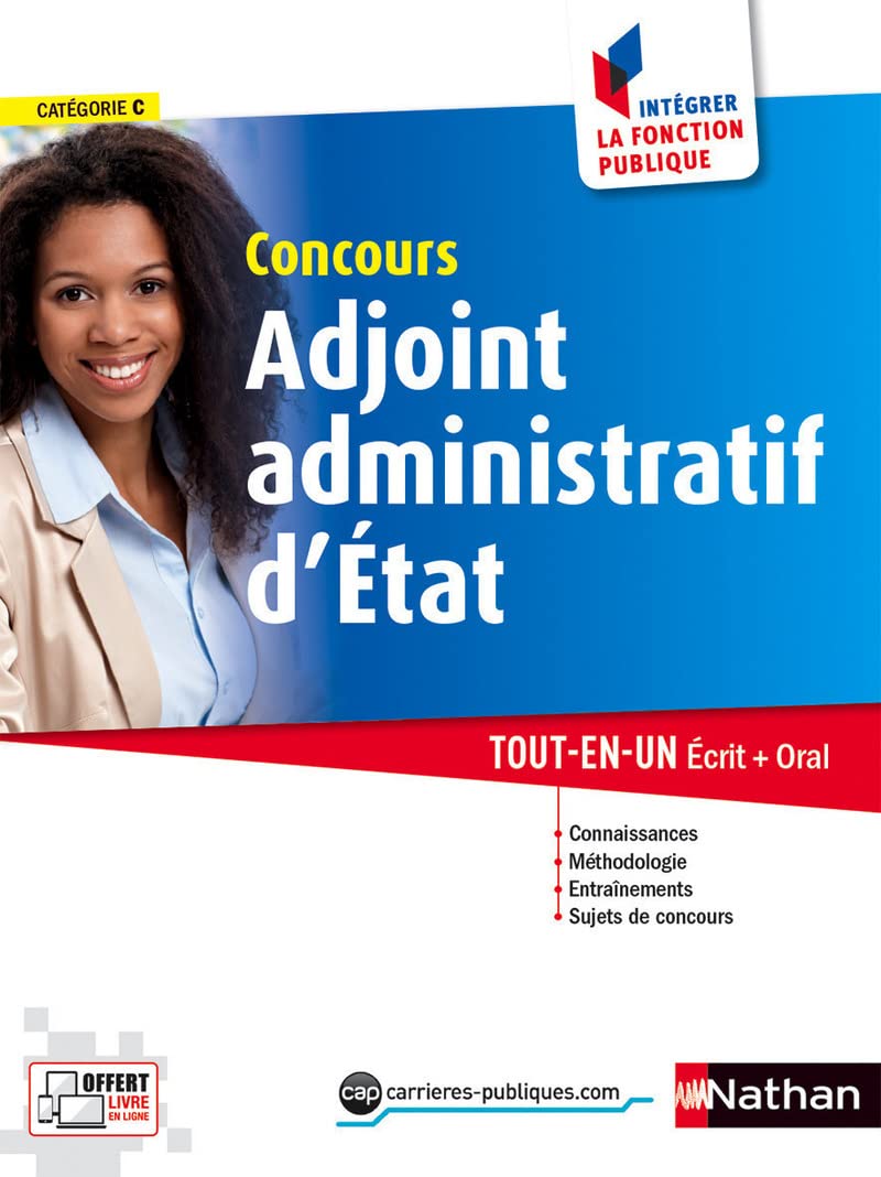 Concours Adjoint administratif d'État Catégorie C Intégrer la fonction publique Livre Business, Finance & Career