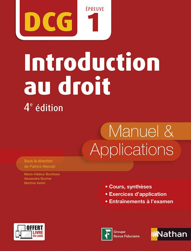 Introduction au droit- Epreuve 1 DCG - Manuel et applications - 2016: Manuel & Applications Business, Finance & Career