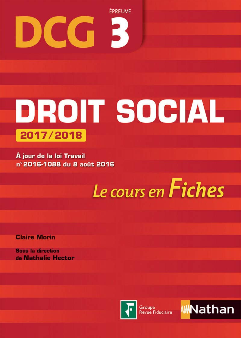 Droit social 2017/2018 - DCG 3 - Fiches book