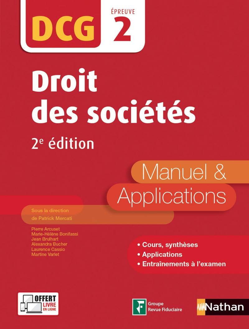 Droit des sociétés DCG Epreuve 2 Manuel et applications 2017: Manuel & applications Business, Finance & Career