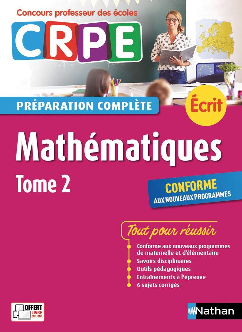Mathématiques tome 2 - Préparation complète - Ecrit - Concours professeur des écoles - 2017 (02) Books