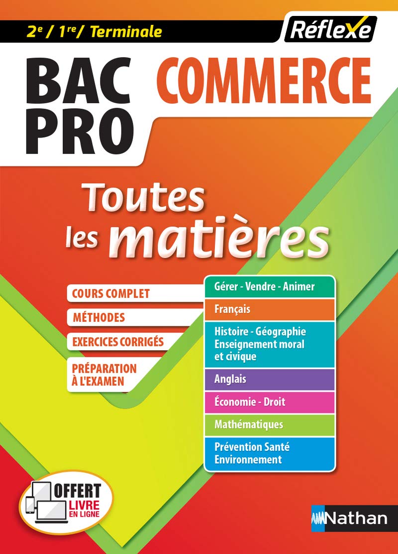 Bac pro commerce (2ème/1ère/Term) - Toutes les matières - Réflexe N° 6 - 2017 (6) Professional & Reference Books