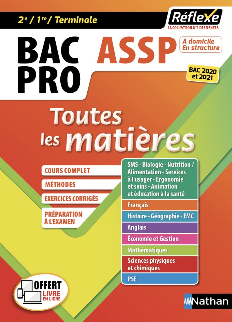 ASSP Bac Pro (2ème/1ère/Term) - Toutes les matières - Réflexe N14 - 2018 (14) Professional & Reference Books