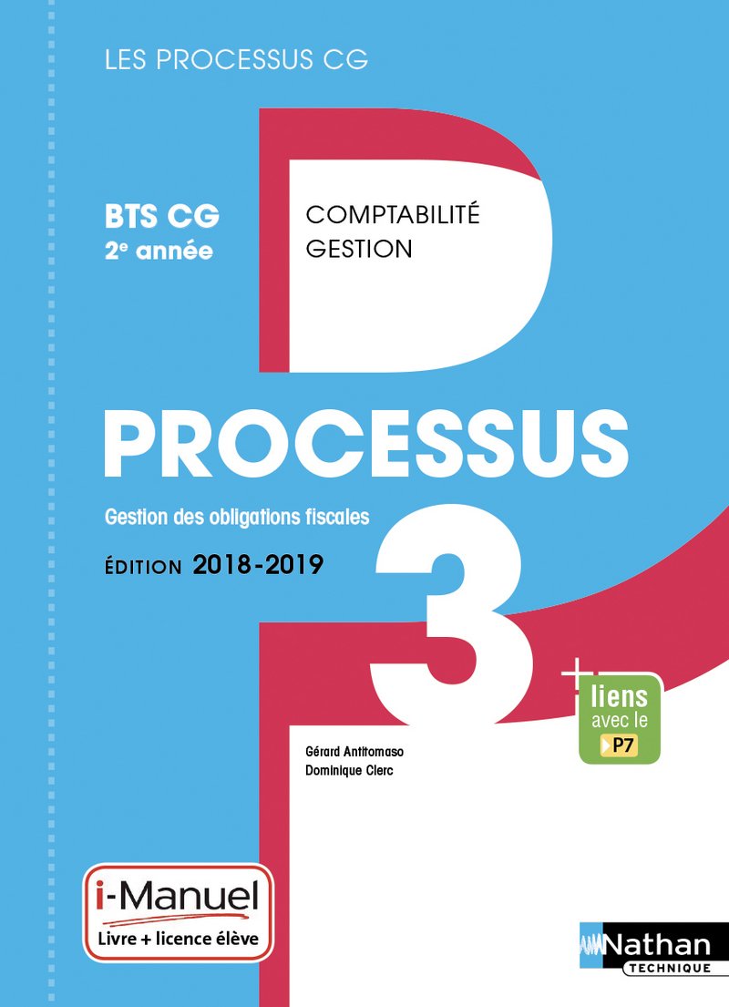 Processus 3 Gestion des obligations fiscales BTS CG 2e année Books