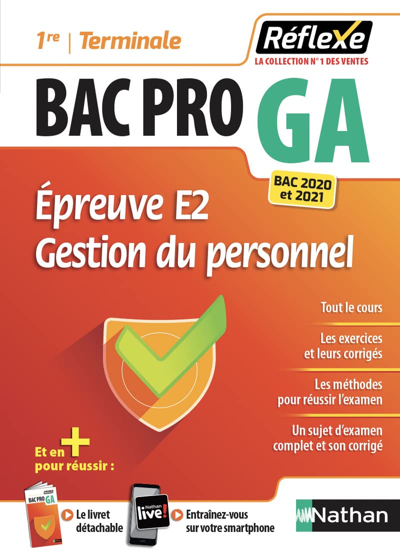 Epreuve E2 - Gestion du personnel - 1e/Term Bac prp Gestion-Administration (Réflexe N11) 2018: Avec un livret détachable Professional & Reference Books