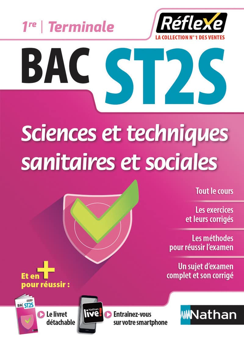 Sciences et techniques sanitaires et sociales - 1ère/Term ST2S (Guide Réflexe N°24) 2018 Professional & Reference Books