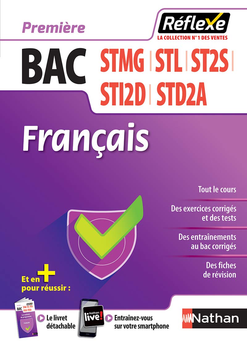 Français - 1ères STMG-ST2S-STI2D-STL-STD2A (Guide Réflexe N63) 2018 Professional & Reference Books