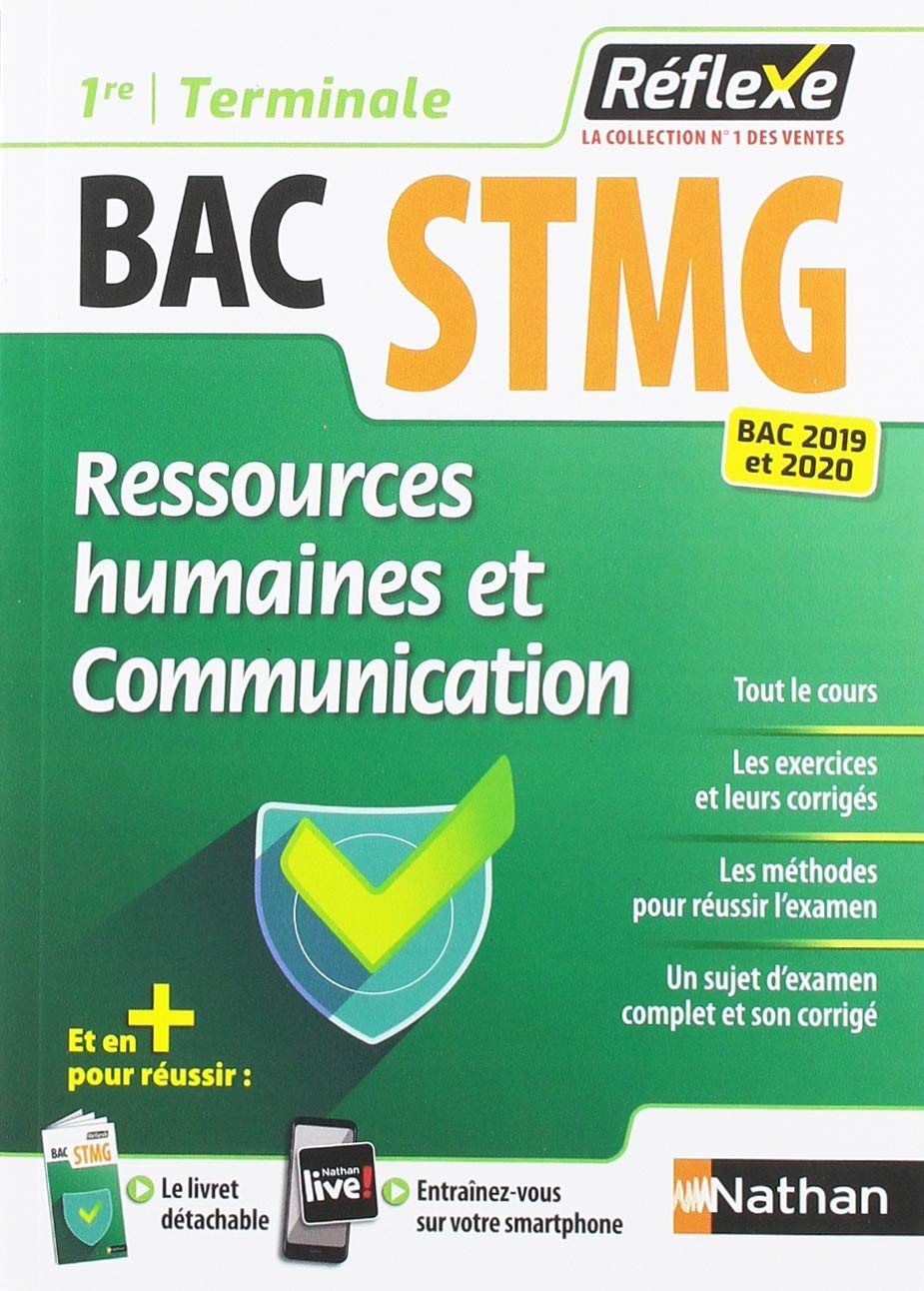 Ressources humaines et communication - 1re/Terminale BAC STMG (Guide Réflexe N°90) - 2019 Professional & Reference Books