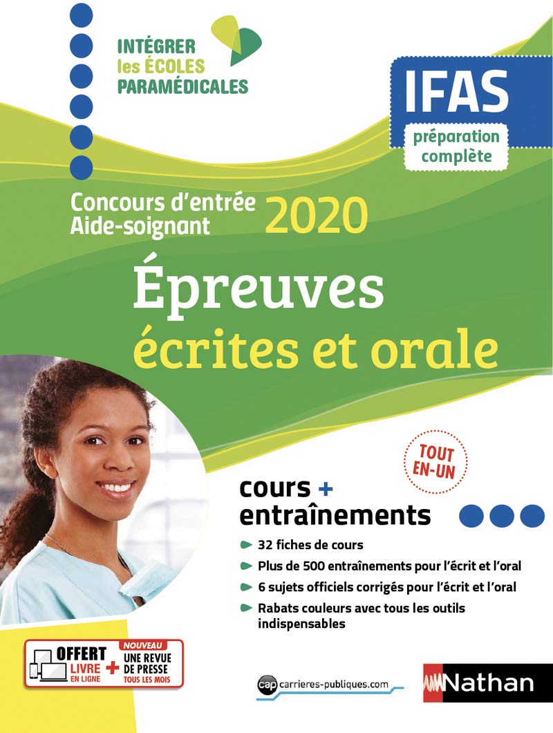 Concours d'entrée aide-soignant 2020 - IFAS - Epreuves écrites et orale (IEPM) - 2019: Epreuves écrites et orales Business, Finance & Career