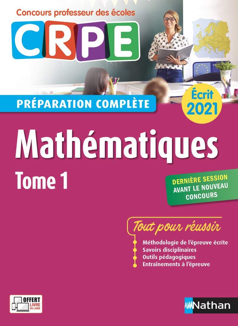 Mathématiques - tome 1 Préparation complète - Ecrit 2021 (CRPE) 2020 (1) Books