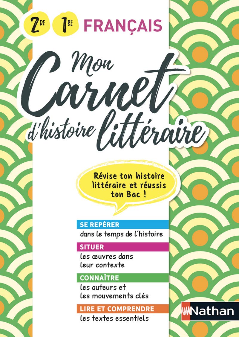 Mon carnet d'histoire littéraire - 2ème/1ère 2020 Professional & Reference Books