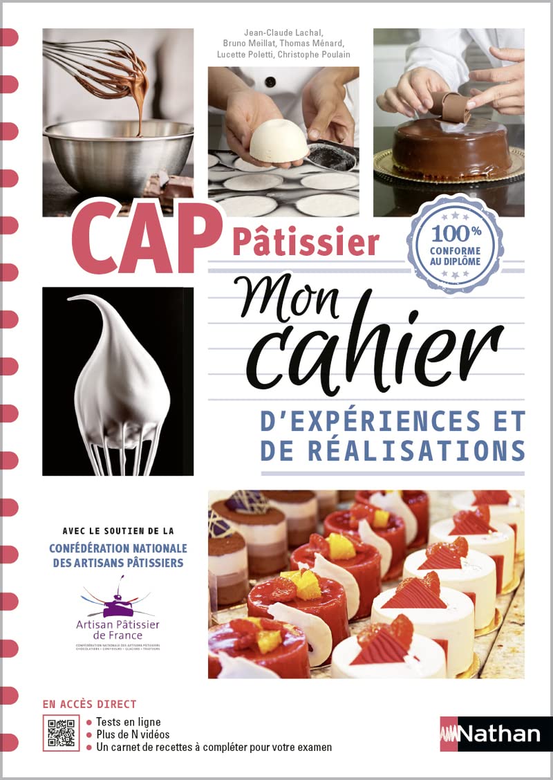 CAP Pâtissier 1ère et 2e années - Mon cahier d'expériences et de réalisations 2024 Education & Training