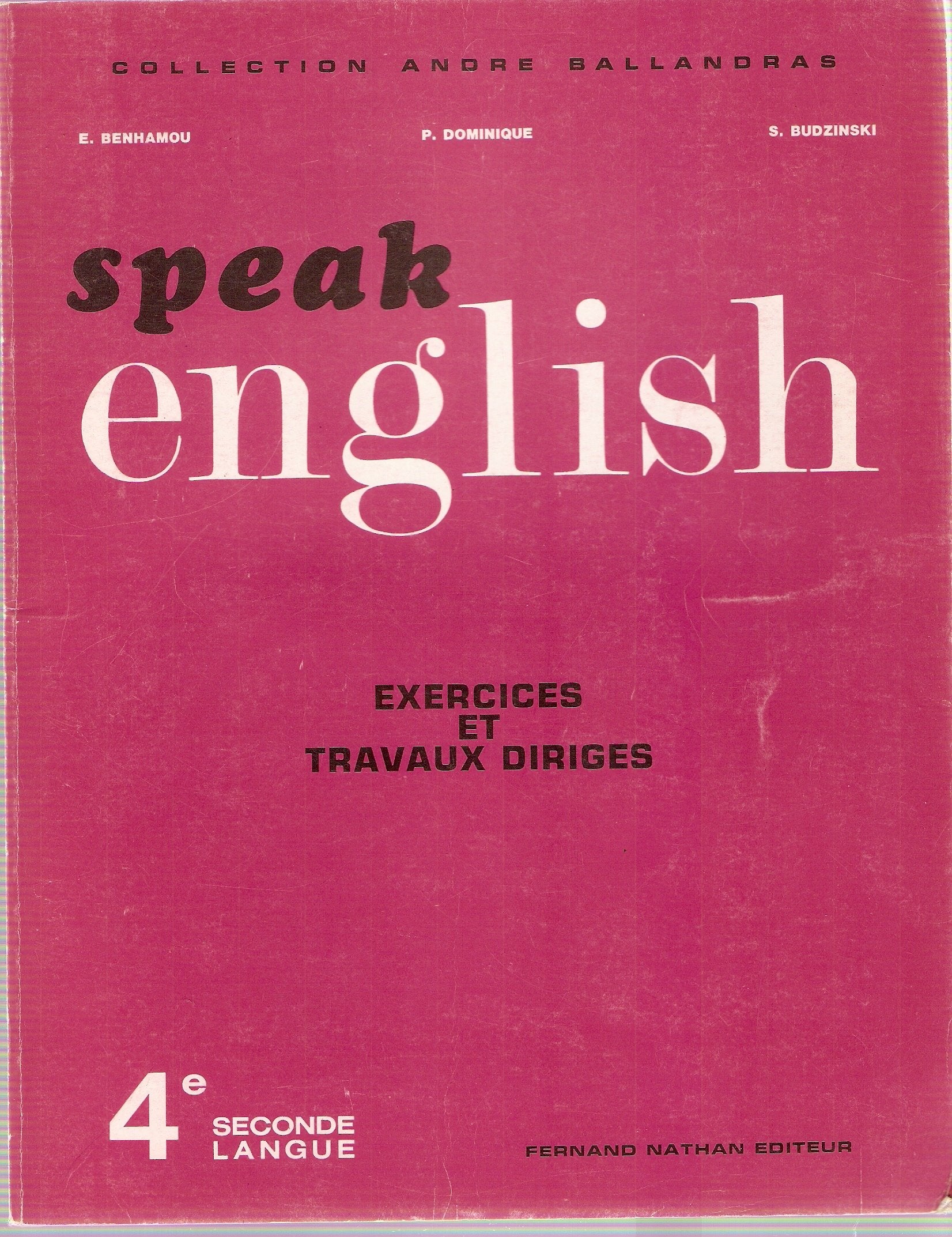 Ballandras, travaux dirigés anglais, 4e, deuxième langue book