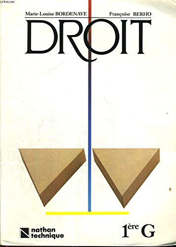 Berho Droit 1ere G. Edition 1987 book