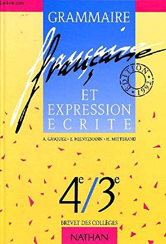 Product Image: Grammaire française et expression écrite: 4e/3e