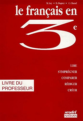 LE FRANCAIS EN 3EME.: Livre du professeur Books