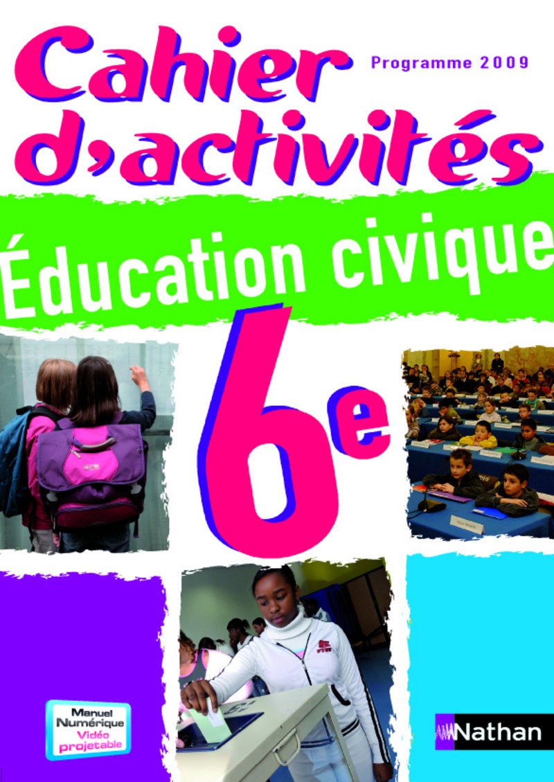 Education civique 6e Cahier d'activités Books