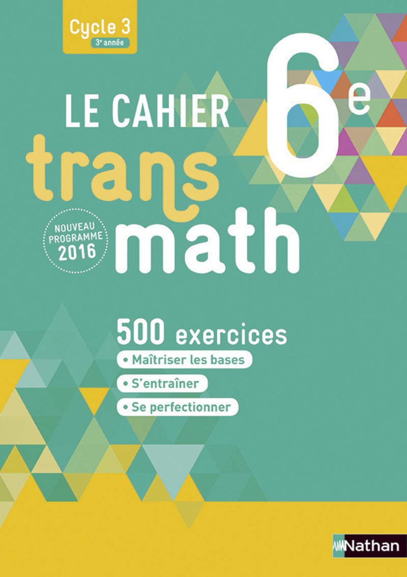 Product Image: Cahier Transmath 6è 2016 - Cahier de l'élève