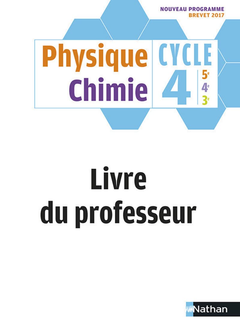 Physique Chimie Cycle 4 - Livre du Professeur - 2017 book