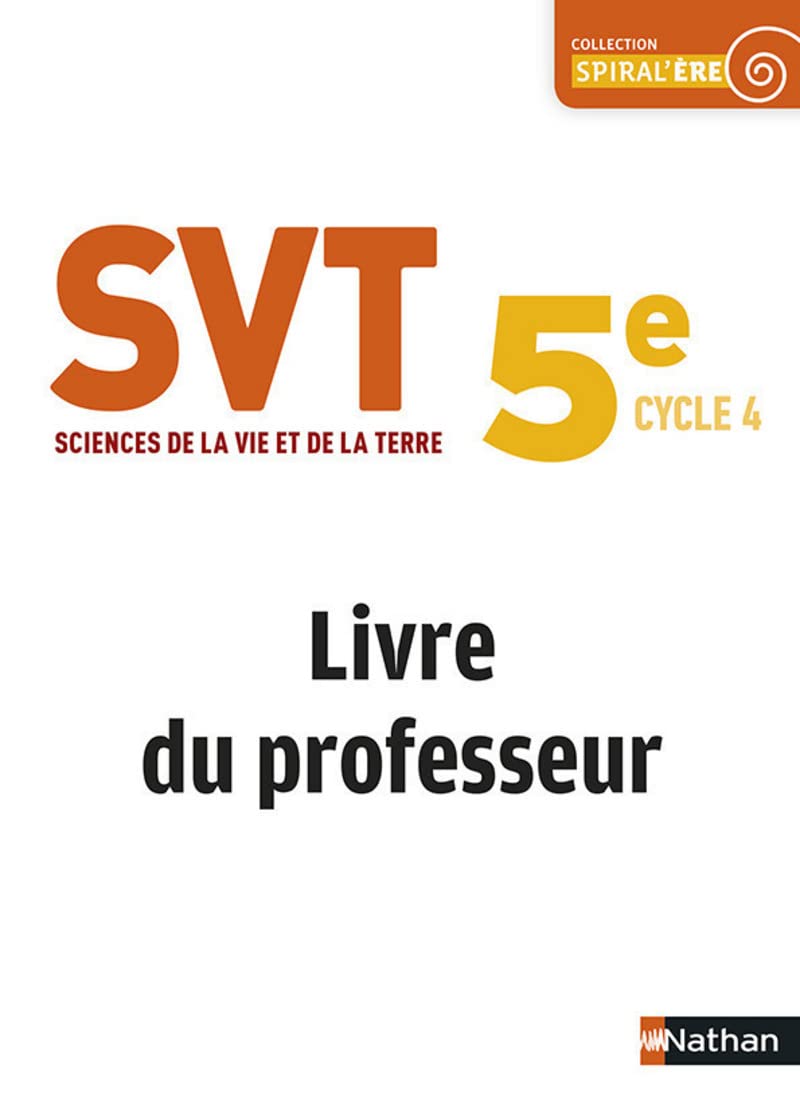 Sciences de la Vie et de la Terre 5e - Livre du professeur 2017 book