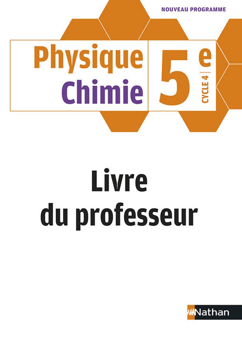 Physique Chimie 5e - Livre du Professeur 2017 Education & Training
