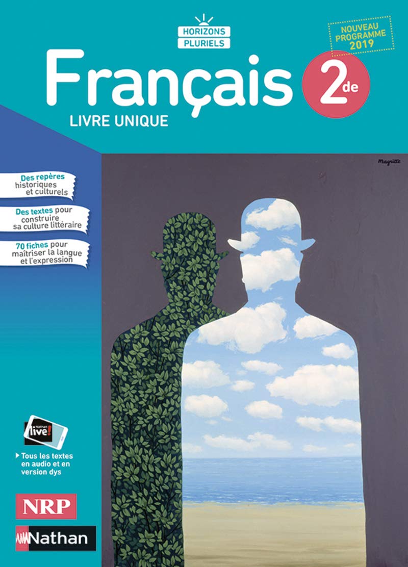 Français Horizons Pluriels 2de - manuel élève (nouveau programme 2019) book