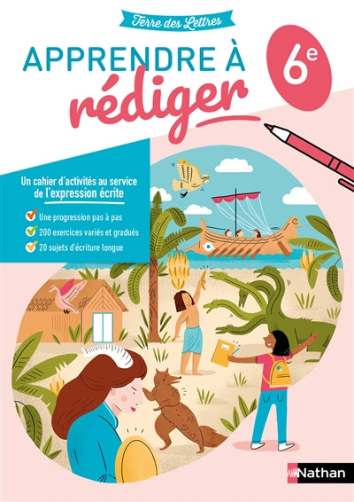 Product Image: Apprendre à rédiger pas à pas, 6e : cahier d'activités