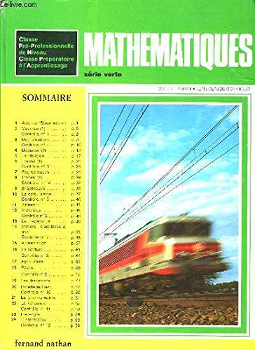 Mathématiques : classe pré-professionnelle de niveau, classe préparatoire à l'apprentissage book