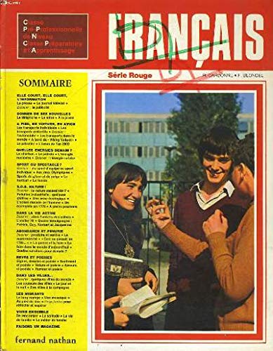 Français : classes préparatoires à l'apprentissage, classe pré-professionnelle de niveau Books