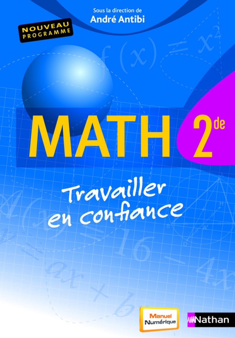 Math 2e Travailler en confiance Books